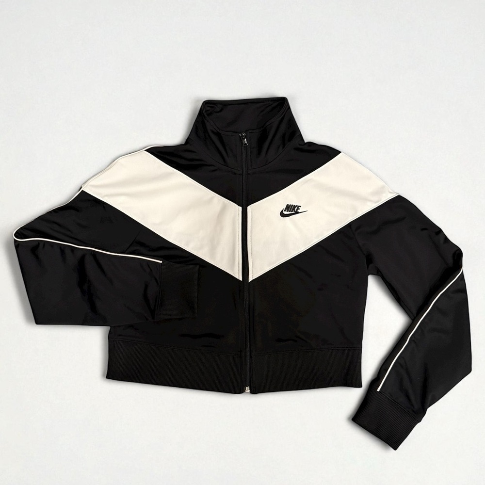 Nike Women's Cropped Full Zip Track Jacket Retro Style